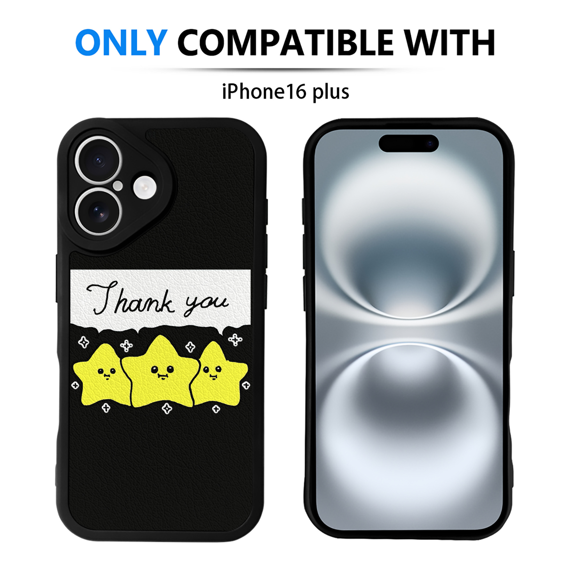 （画像用） ちいかわ 流れ星 Chii-kawa Shooting star 【iPhone 16シリーズ対応】シリコンスマホケース（レザー調） 材質：シリコン